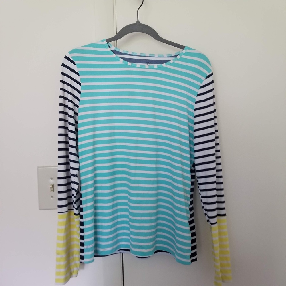 Women's Lands End Long Sleeve Swim Top/Rash Guard